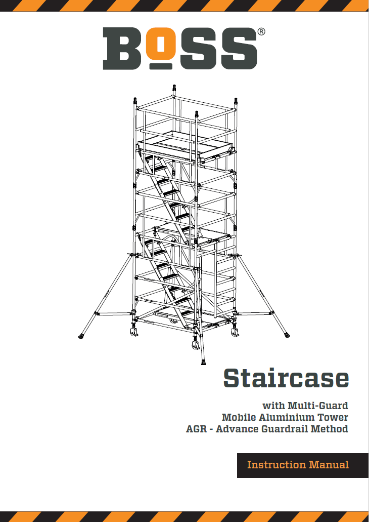 BoSS Instruction Manual Staircase with Multi-Guard Access Tower