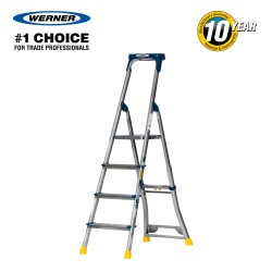 NEW ADJUSTA PRO ALUMINIUM STEP LADDER 4 TREAD