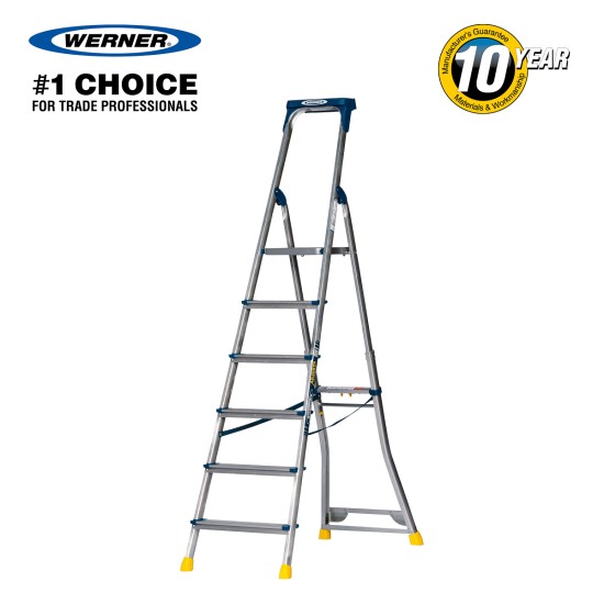 NEW ADJUSTA STEP PRO  ALUMINIUM STEP LADDER 6 TREAD
