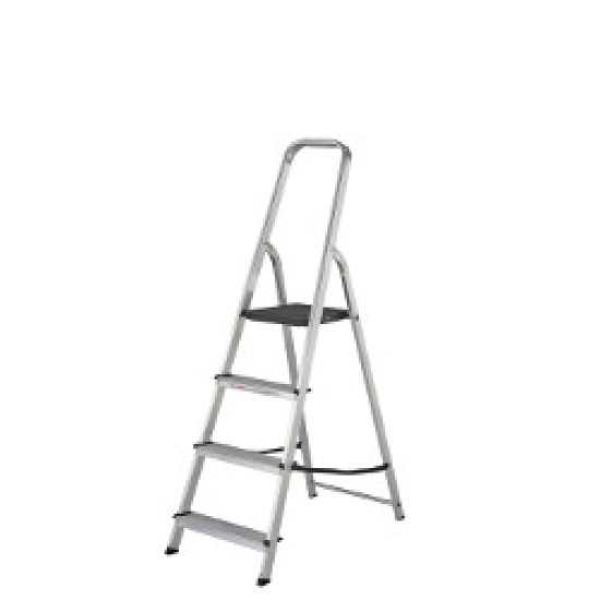 High Haandrail step ladder 4 tread