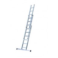 Werner Professional square rung  3 section ladder 1.93m