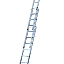 Werner Professional square rung  3 section ladder 1.93m