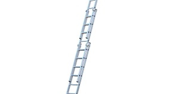 Square Rung Werner Professional square rung 3 section ladder 2.51m
