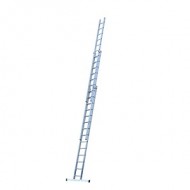 Werner Professionla square rung ladder  3 section 4.25m