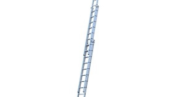 Ladder Which Rounded Top Werner Professional square rung ladder 3 section 4.25m