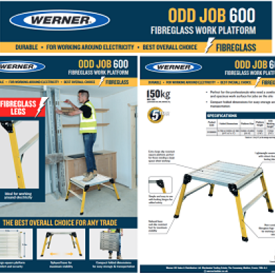 Werner Odd Jobs work platform  Iinc NEW  FIBREGLASS 600