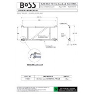 Boss Solo Camlock guardrail 1.3m