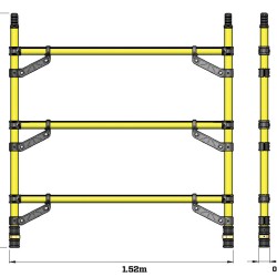 302543 Z1 Tower-Span Frame 1.45x1.5m 3Rung 302543 Z1 Tower-Span Frame 1.45x1.5m 3Rung
