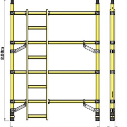304543 Z1 Tower-B-in Ladder Frame 1.45  x 2.0m 4Rung 304543 Z1 Tower-B-in Ladder Frame 1.45  x 2.0m 4Rung