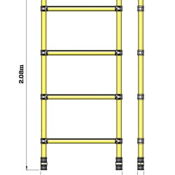 307543 Z1 Tower-Span Frame .85x2.0m 4Rung