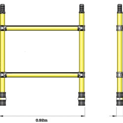309543 Z1 Tower-Span Frame .85x1.0m 2Rung