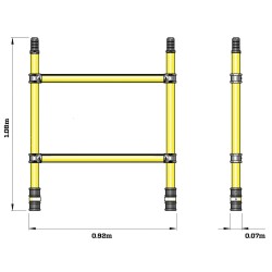 309543 Z1 Tower-Span Frame .85x1.0m 2Rung