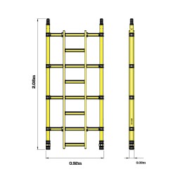 310543 Z1 Tower-B-in Ladder Frame .85m x 2 .0m 4Rung
