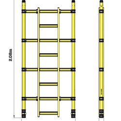 310543 Z1 Tower-B-in Ladder Frame .85m x 2 .0m 4Rung
