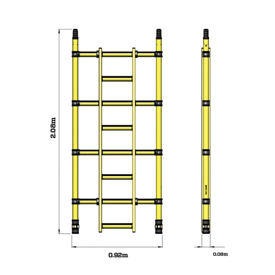 310543 Z1 Tower-B-in Ladder Frame .85m x 2 .0m 4Rung