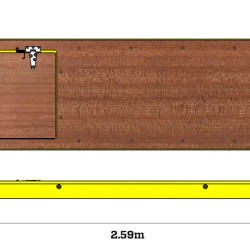 325543 Z1 Tower-Trapdoor Deck 2.5m