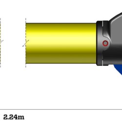 343543 Z1 Tower-Diagonal Brace 2.1m